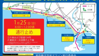 湘南藤沢市民マラソン2026開催にともなう交通規制